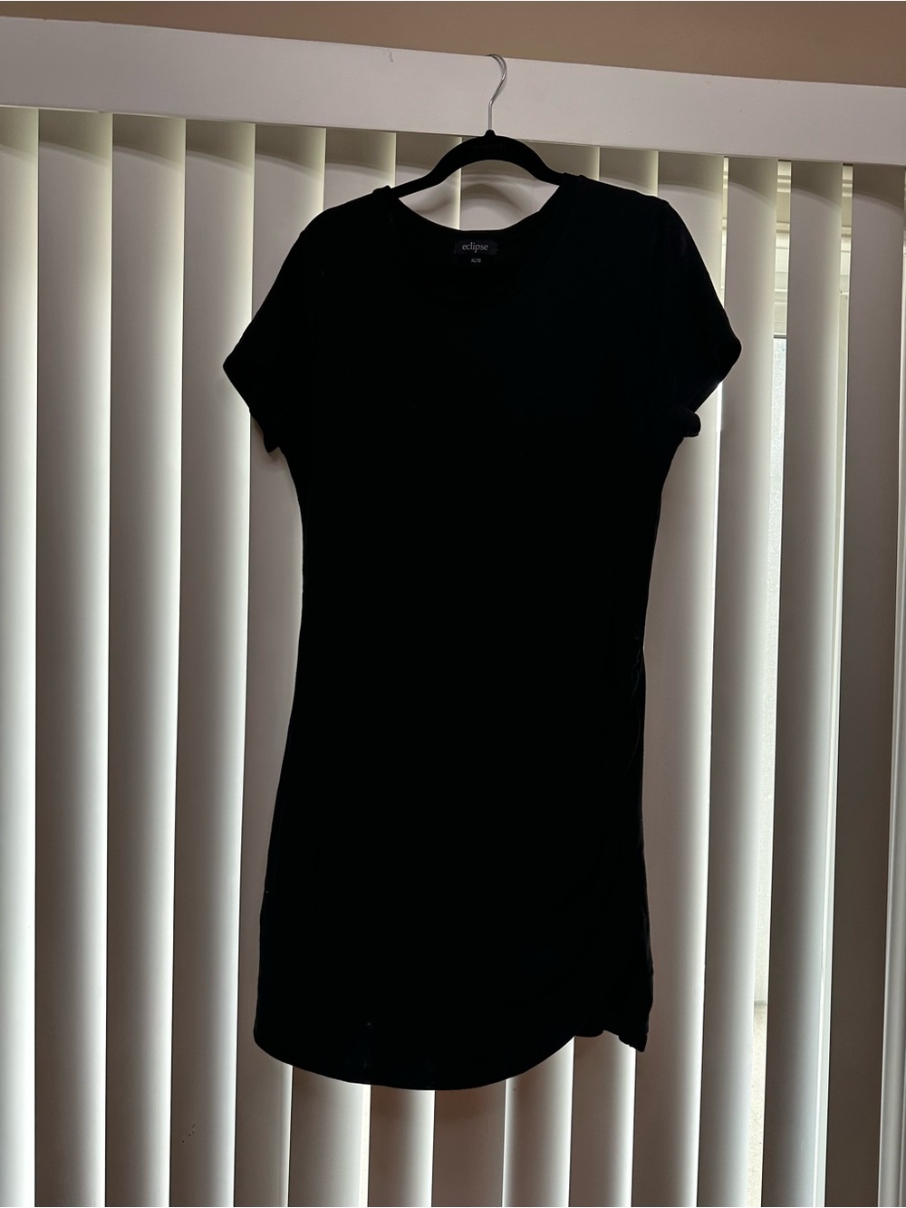 Eclipse Black Short Sleeve Tee Dress